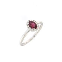 Anillo Giorgio Visconti Mujer in Oro blanco Rubino 0.54 Ct AB16891AR - AB16891AR